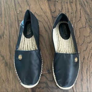 Michael Kors black espadrilles flats